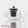 Glass teapot with a metallic sieve "Diana", 600 ml