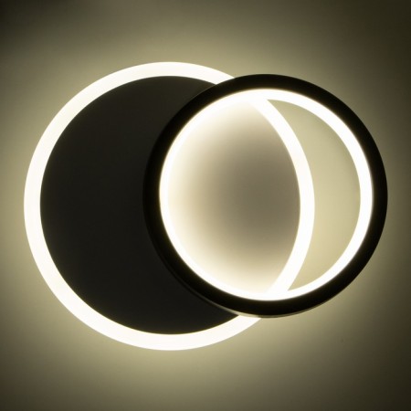 Sconces "circles" LED 42W white-black D.20cm-4
