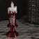LED figure "Candle with Santa Claus" 7 × 20 × 7 cm, plastic, batteries AAAX2 (not in the kit), glow warm white
