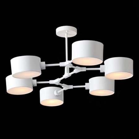 Ceiling EVOLUCE lamp. Sle183502-06. Gemento. 6x60 watts, E14, 73x95.5x32 cm, white color-1