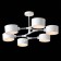 Ceiling EVOLUCE lamp. Sle183502-06. Gemento. 6x60 watts, E14, 73x95.5x32 cm, white color