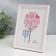 Photo frame plastic 15x20 cm "White with pink" 22.5x17.5 cm