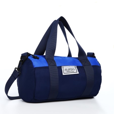 Youth bag with a zipper, blue color-3
