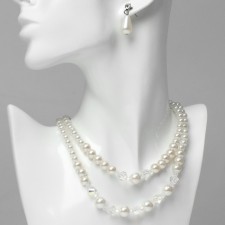 Set 2 objects: earrings, necklace 