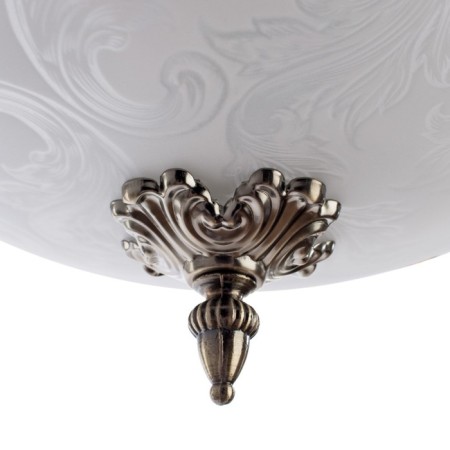 Crown 3x60W E27 lamp, bronze 41x41x20 cm-3