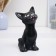 Piggy bank "Cat Oscar" black, 12x13x23cm