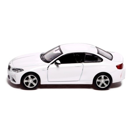 Metal machine BMW M2 Coupe, 1:32, inertia, doors open, white color-1