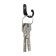 Hook furniture tundra TKO006, one -rod, black, 5 pcs TMP