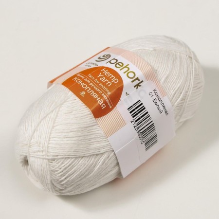 Rumber "hemp" 70% cotton, 30% hemp 280m/50g (01 white)-1