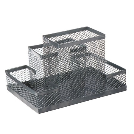 Chancellery trifle stand 4 compartments, light, metal mesh-3