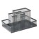 Chancellery trifle stand 4 compartments, light, metal mesh