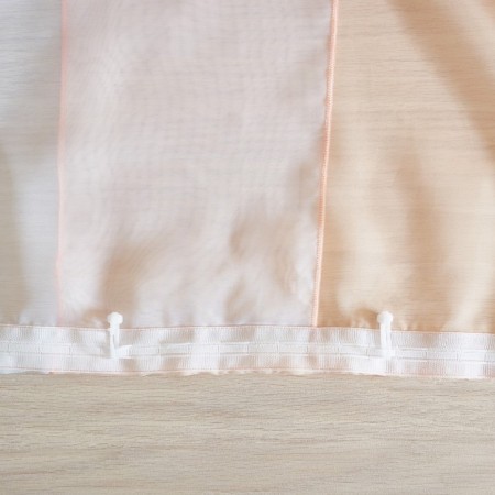 A set of curtains for the kitchen Witerra Malva 280x150cm, peach, PE100%-4