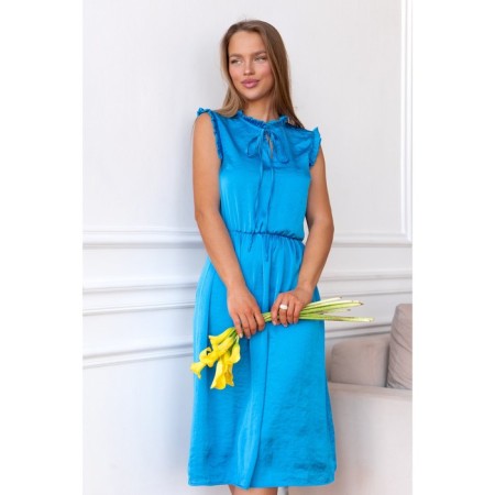 Women's dress, size 42, blue color 5634-2