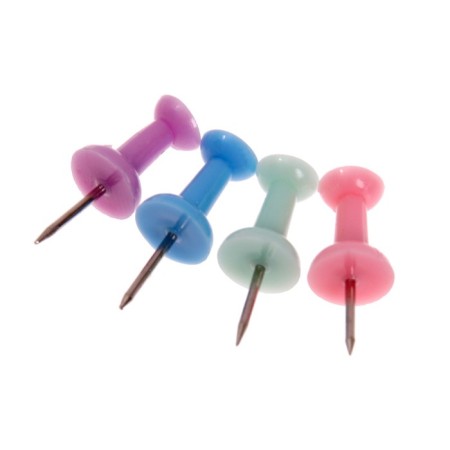 Power buttons 50 pieces, pastel assorted-4