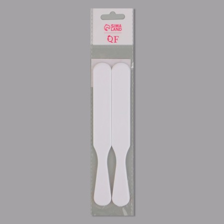 Spatulas for depilation, plastic, 2 pcs, 15 × 2 cm, white color-6
