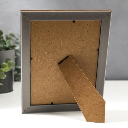 Photo frame plastic 15x20 cm "Golden Indian patterns on gray-beige" 23.5x18.7 cm-3