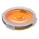 Folding container with a lid, 800 ml, orange color