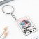 Key keychain Acrylic player "Together" forever ", 3.5 x 10 cm