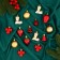 Set of jewelry plastic 15 pcs "Strawberry mood" red gold