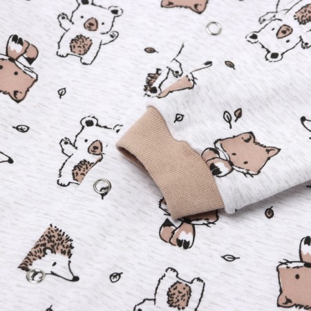 Combineson children's closed legs, beige color/hedgehogs, height 56 ​​cm-2