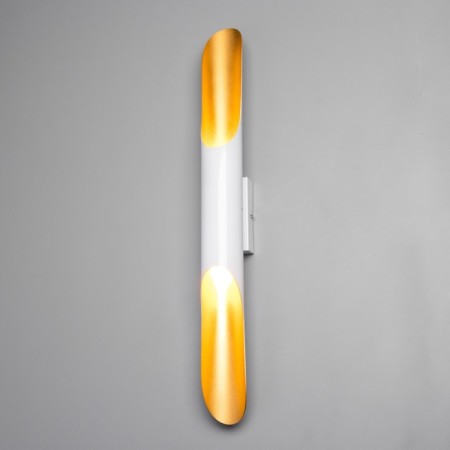 Sconces "bambo" E27 40W white gold 6x6x60cm-1