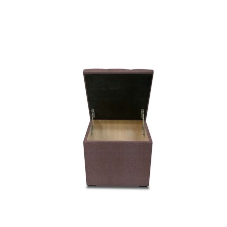 Puff with a lid and weight, 400 × 400 × 420 mm, Savana Plus Rogozhka, Java Color-1