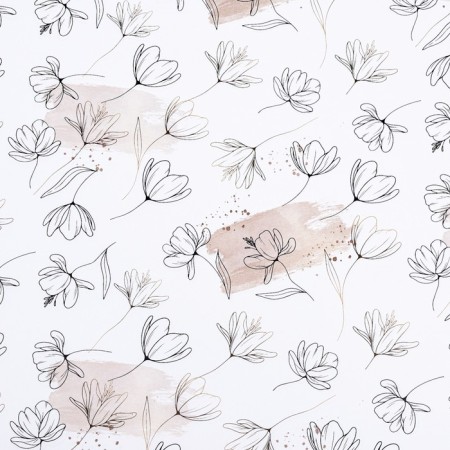 Package paper, glossy "Flower Nyud", 50 x 70 cm-2