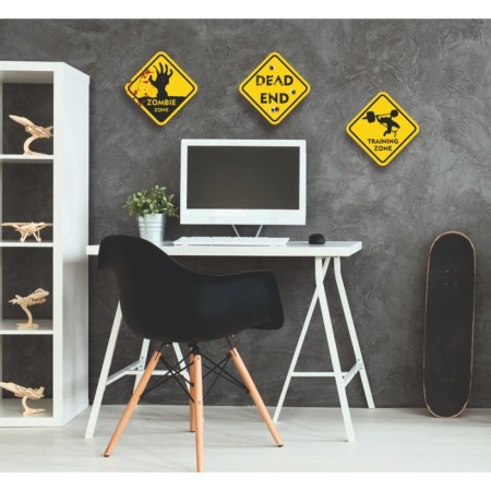 Decorative sign (poster) "dead end" 32x32 cm, plastic-2