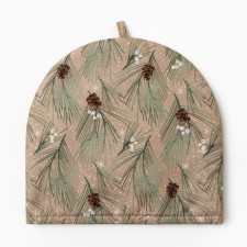 Грелка на чайник Этель "Spruce branches" 28х28см, 100%хл, саржа 190 г/м2