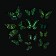 Set of interior stickers "butterflies", luminous