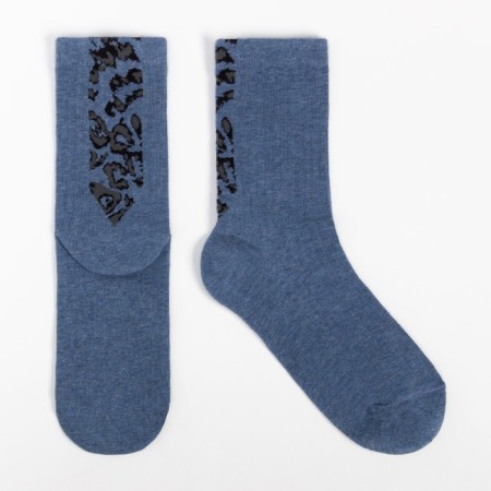 Women's socks, color Denim Melange, size 23-25-1
