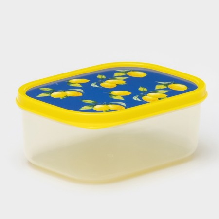 A set of food containers of the Dolyan Lemons, 3 pcs: 150 ml, 500 ml, 1.2 l, rectangular-2