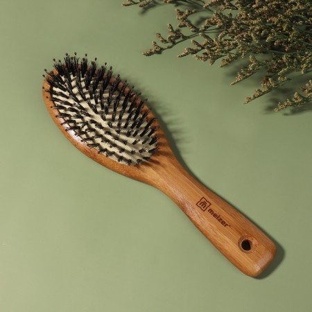 The comb massage, natural/combined bristles, 6 × 22 cm, color "Light wood"-1