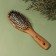 The comb massage, natural/combined bristles, 6 × 22 cm, color "Light wood"