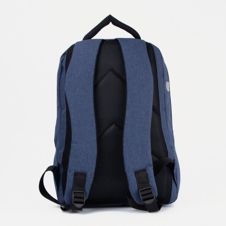 Male backpack on lightning, "saxi", outer pocket, blue color-4