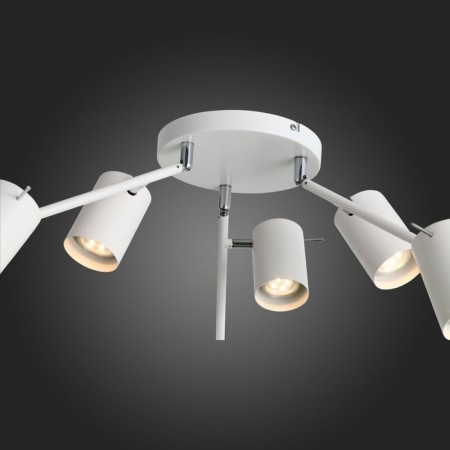 Ceiling lamp ST LUCE. SL597.502.06. 6x3 W, GU10, 3000K, 21x21x42 cm, white color-10