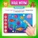 Board game for the logic "Smart Loto. Learning to count ", memorial, from 1 player, 3+