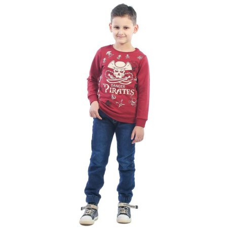 Svitshot Children's Pirates, height 110 cm, burgundy color-1