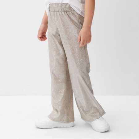 Elegant pants for girls KAFTAN Size 36 (134-140 cm), beige-2