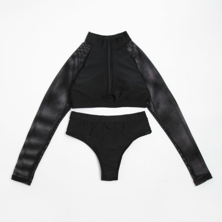 Women's swimsuit "Sport" Separate minku Black color, size 46-8
