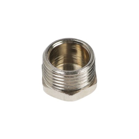 RTP plug, 3/8 ", outer thread, nickelled brass, euroglos-1