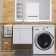 Tumbling for the washing machine Uperwood Magenta, 60 cm, suspended, white, with doors