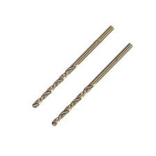 Tundra metal drill, HSS-CO (5% cobalt), cylindrical tail., 3.2 x 65 mm, 2 pcs.
