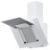 Exposure Krona Vierkant 600 Black PB, inclined, 890 m3/h, 3 speeds, 60 cm, white