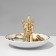 Summary Ceramics "Unicorn" 14 × 11.5, white-golden color
