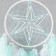 Dreams "Six-pointed star" of white and white16x60 cm