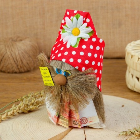 The amulet "Brownie with rubles", mix-5