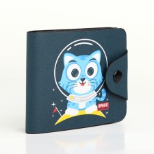 Wallet on the button, the color is blue