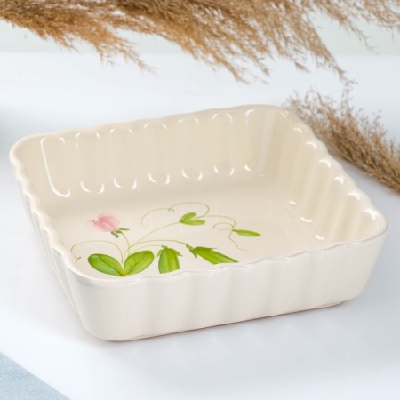 Baking capacity "Square wave" 1.5l / 6.5x23x23cm, peas