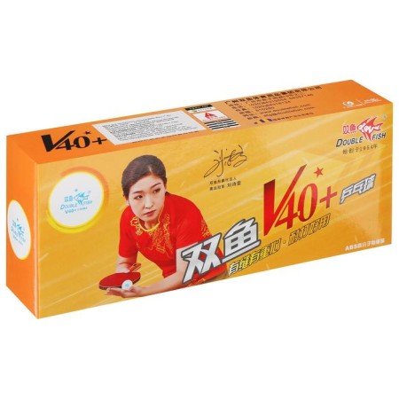 Table tennis balls Double Fish, 1 star, 10 pcs., Diameter 40+-2